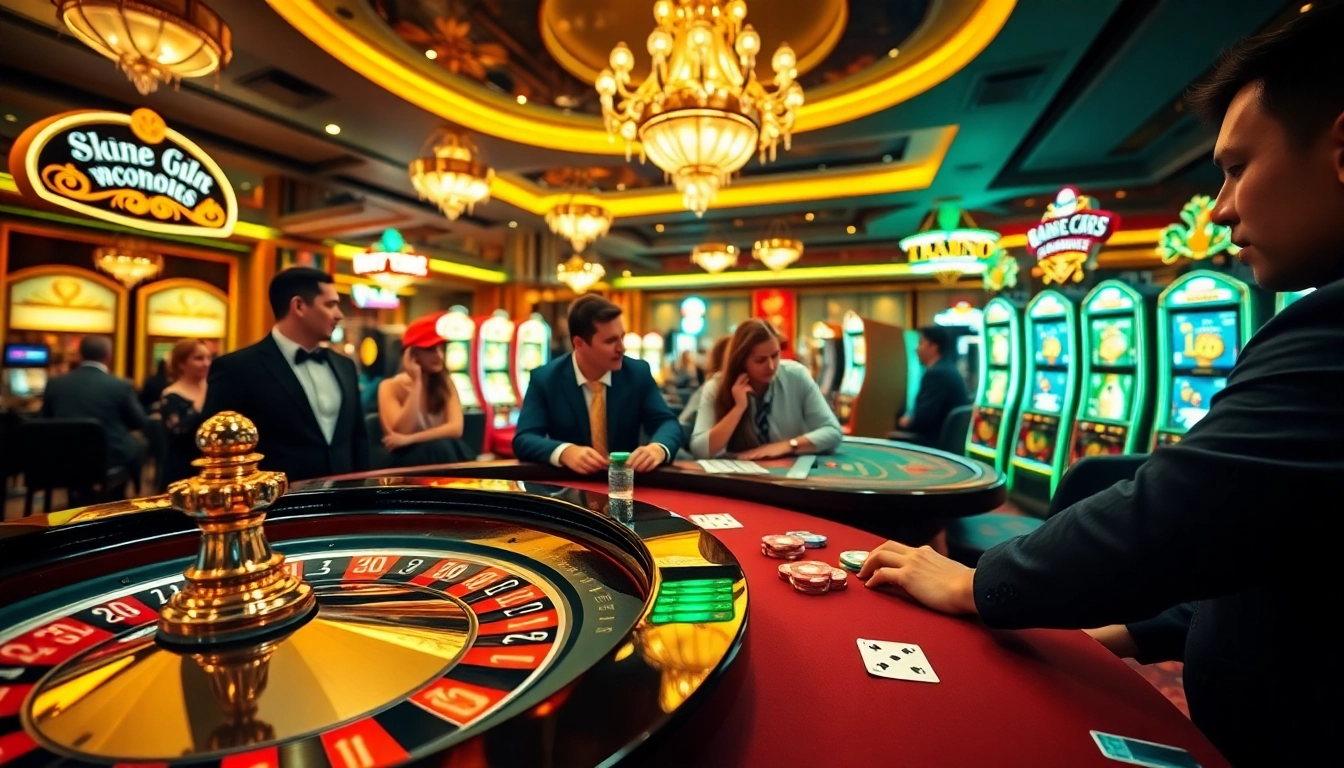 The excitement of placing bets at a casino while accessing the tr88 link for online betting.