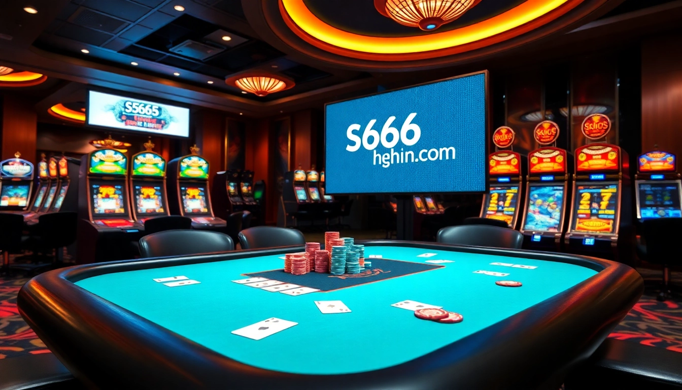 Experience the thrill of winning at s666hn.com with a vibrant casino scene full of action.