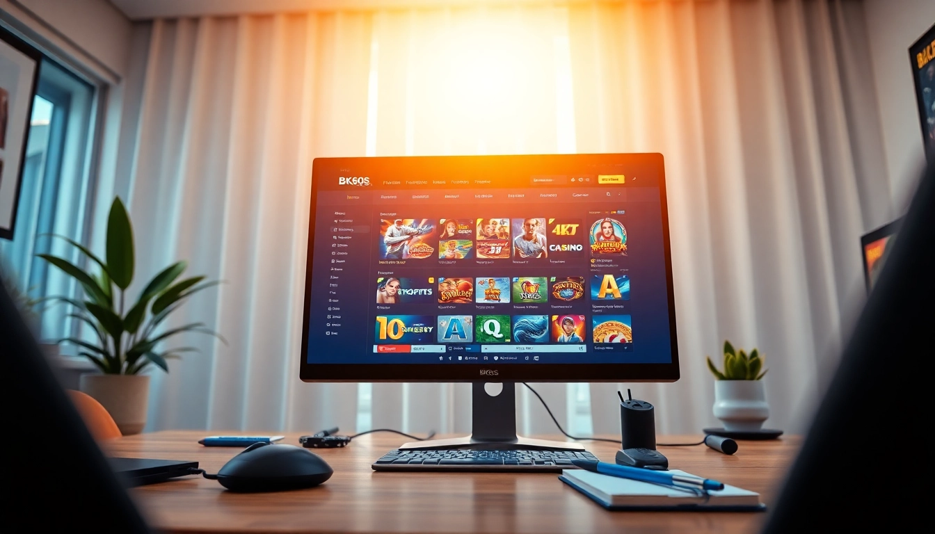 Interactive online gambling experience at bk860s.com showcasing diverse gaming options.