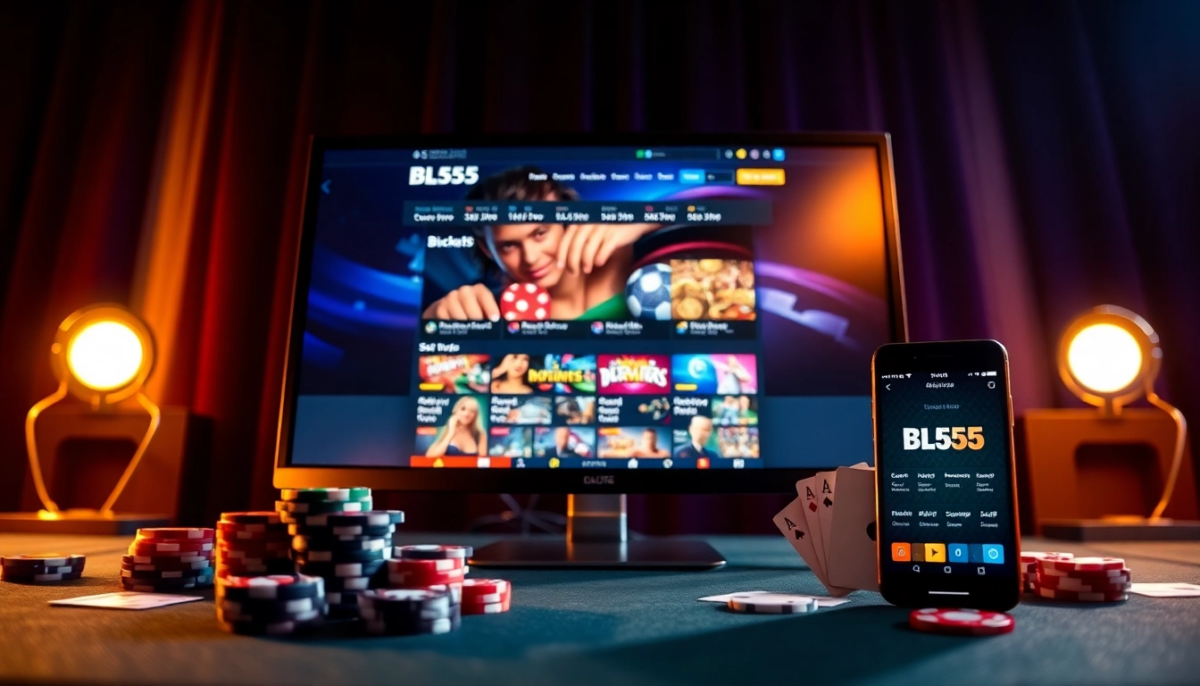 BL555 online gambling platform showcasing vibrant casino games, exciting betting options, and user-friendly interface.